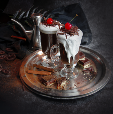 Black forest hot cocoa